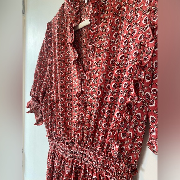 Max Studio, Boho Dress Red | Size Small - Picture 2 of 5